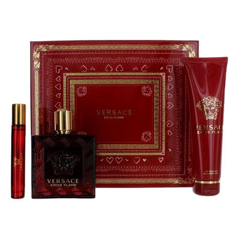 versace eros flame 100ml gift set|versace aftershave balm.